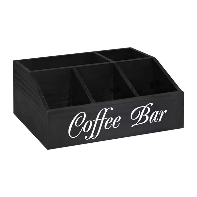 Compost Bin Countertop - Houten opbergmand voor koffiepads, voor op
