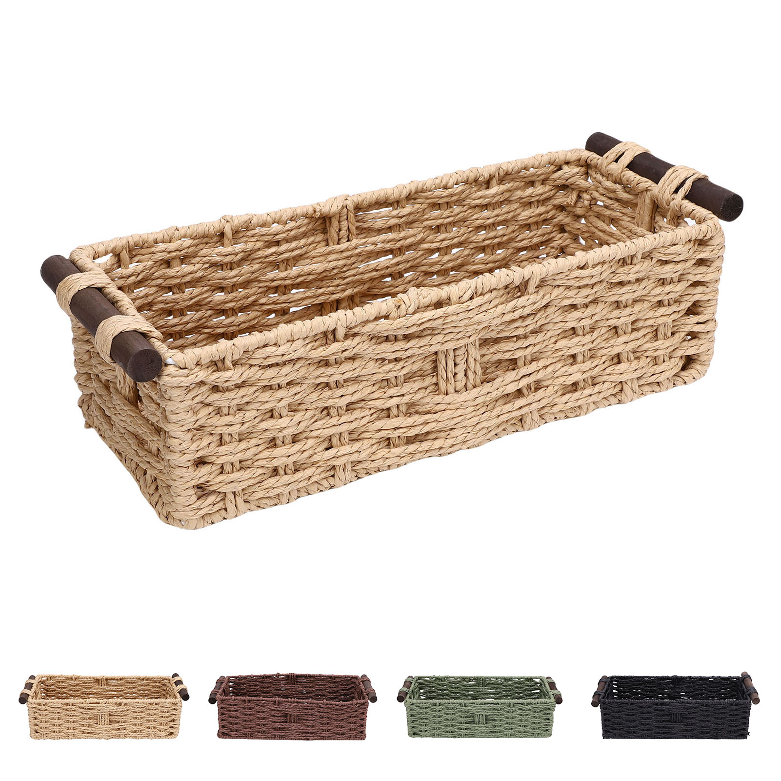 Compost Bin Countertop - Toiletpapiermand Handgemaakte decoratieve kastorganizer Mand Ademende