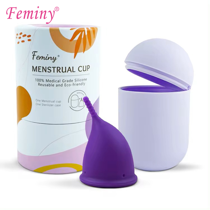 Menstrual Cup Silicone - Medische siliconen menstruatiecups en reinigingsset, vrouwelijke
