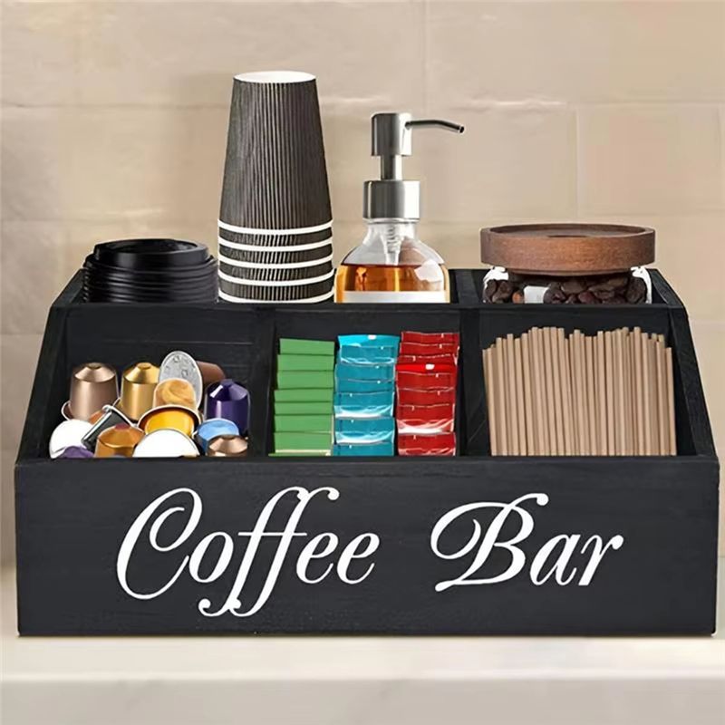 Houten opbergmand voor koffiep - Compost Bin Countertop recensie en prijs