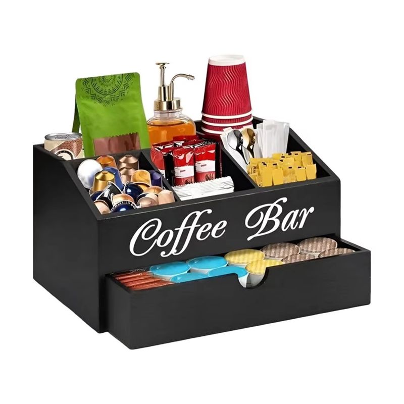 Houten opbergmand voor koffiep - Compost Bin Countertop recensie en prijs