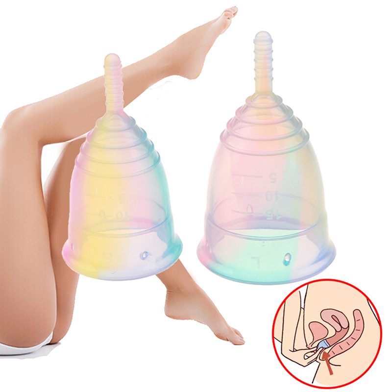 1Pcs Vrouwen Kleurrijke Cup Me - Menstrual Cup Silicone recensie en prijs